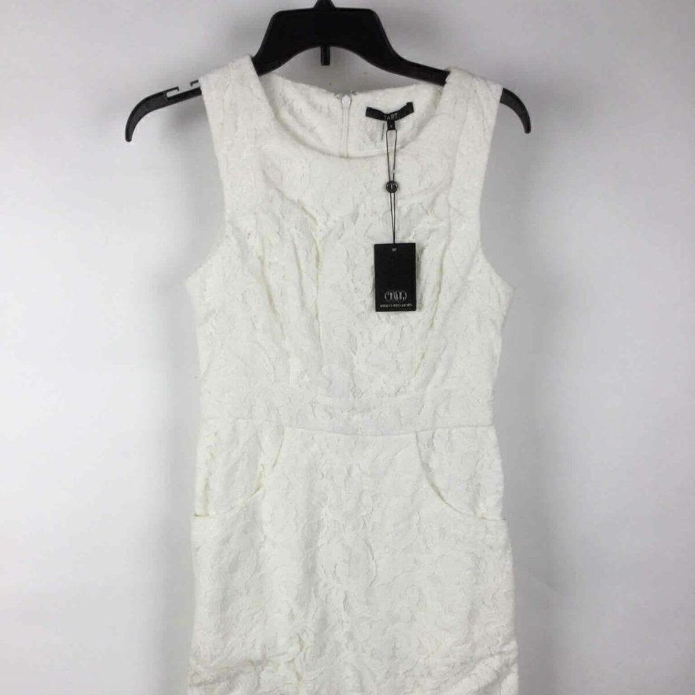 Tart Collections White Casual‎ lace Dress Sz S